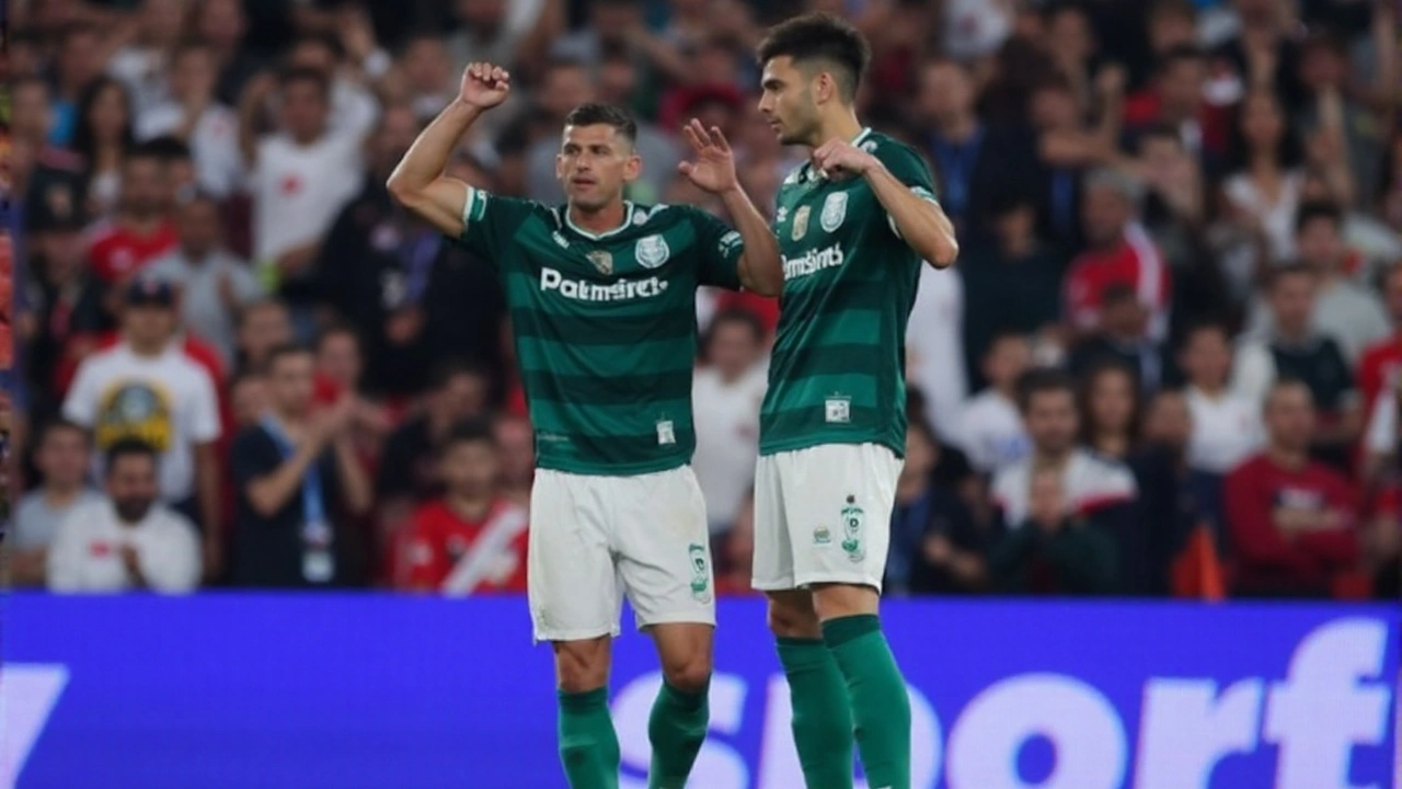 Impacto e solução entre Benfica e Palmeiras